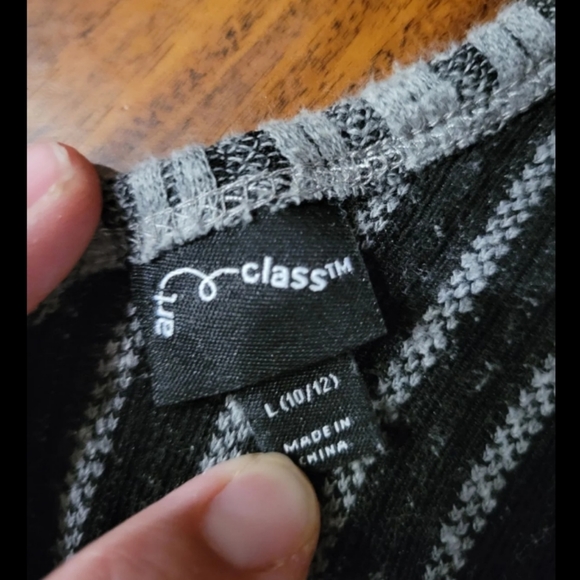 Art Class Girls Full Length Striped Jumpsuit Romper - Picture 2 of 2